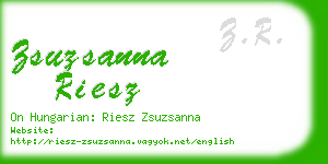 zsuzsanna riesz business card